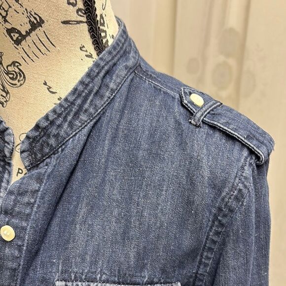 Denim Button-Up Jacket - Picture 2 of 4